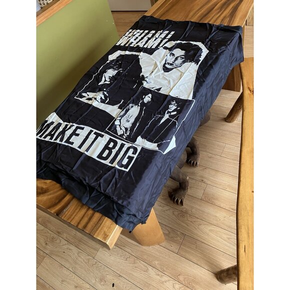 Vintage Black Flag/Banner Silk Wall Tapestry - WHAM! - Make It Big - Picture 2 of 12